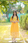Pooja F georgette dress With Feeding Zip